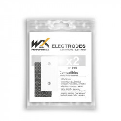 Electrodos rectangulares Compex (2 broches)